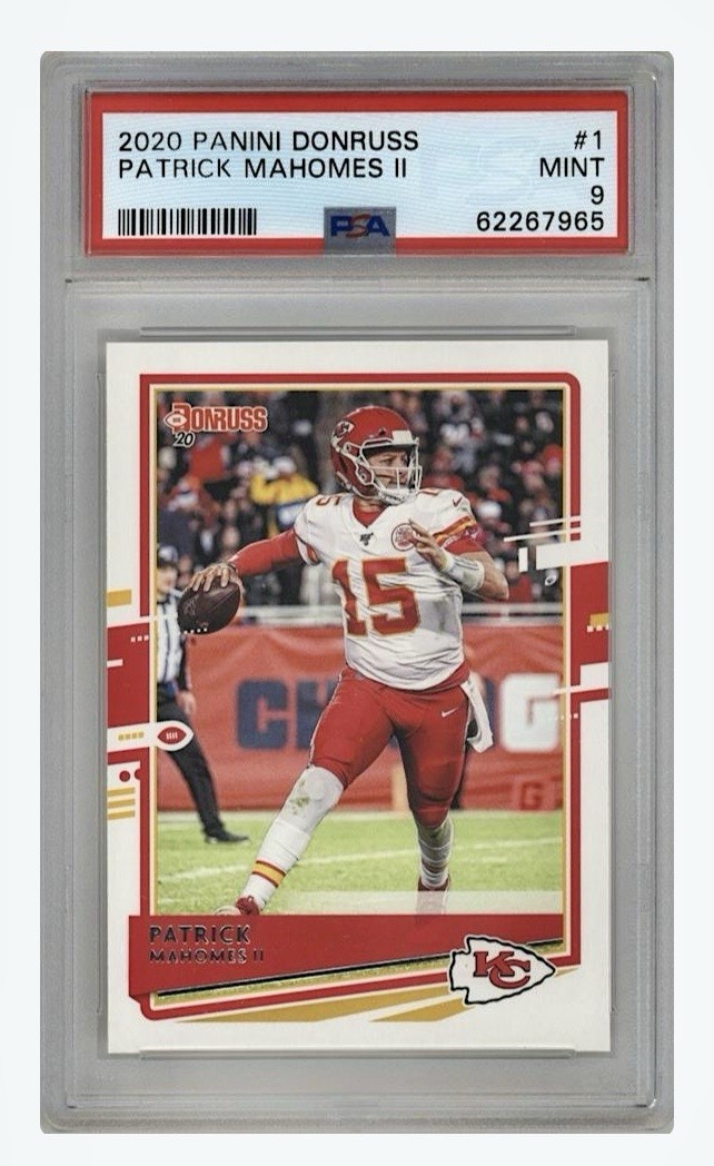 2020 PANINI DONRUSS PATRICK MAHOMES II PSA 9 Kansas City Chiefs ￼