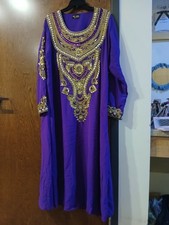 NWOT/ MAXIM CREATION purple beaded & embellished caftan