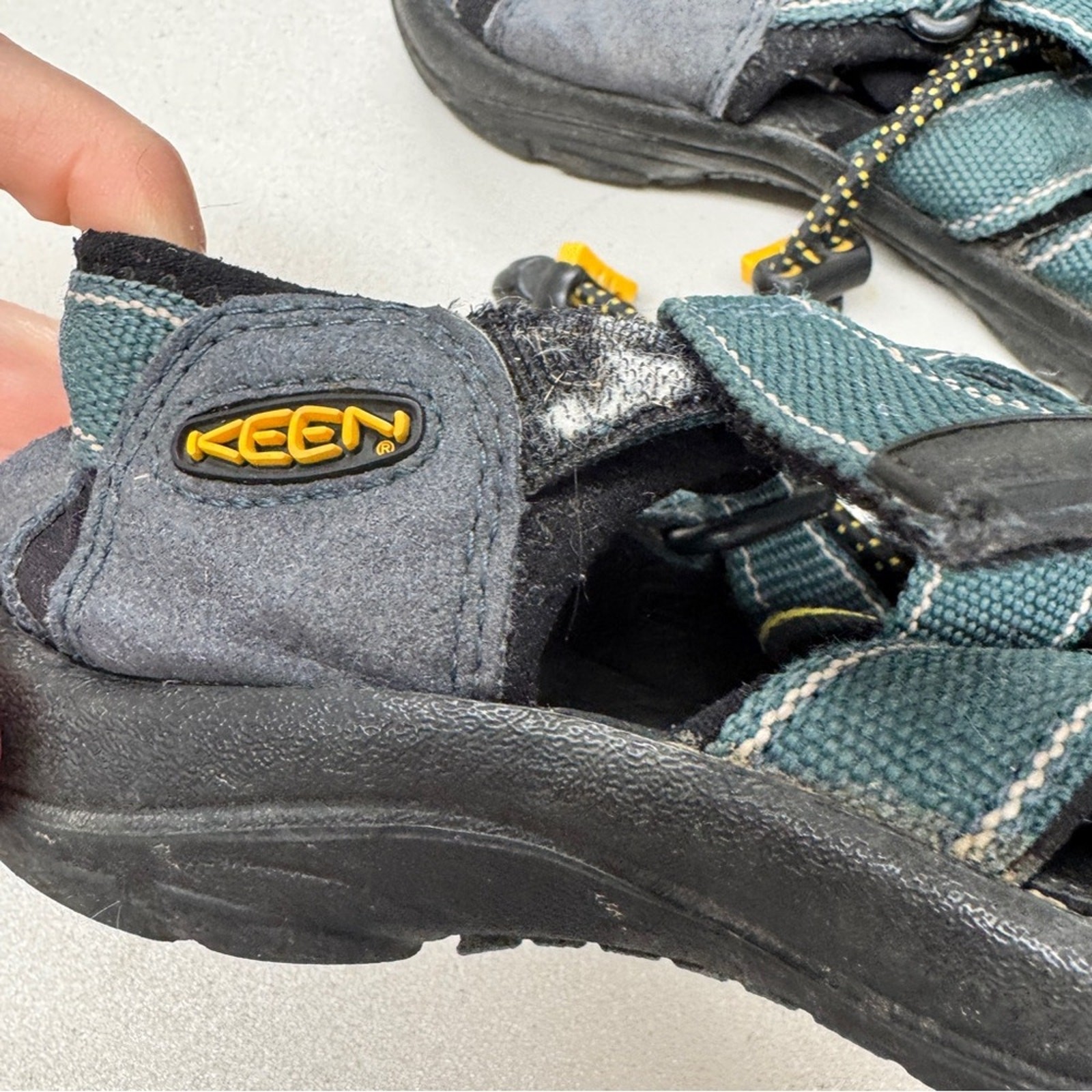 Sandali Keen Newport H2 verdi da trekking outdoor bambini 3 casual impermeabili gomma