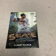 2025 Topps Stadium Club St. Louis Cardinals Albert Pujols Savage Insert Card