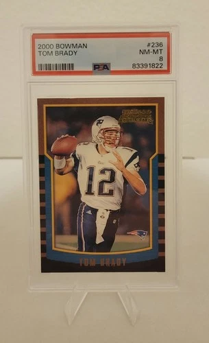Tom Brady - 2000 Bowman Football Rookie RC #236 PSA 8 NM-MT 🔥