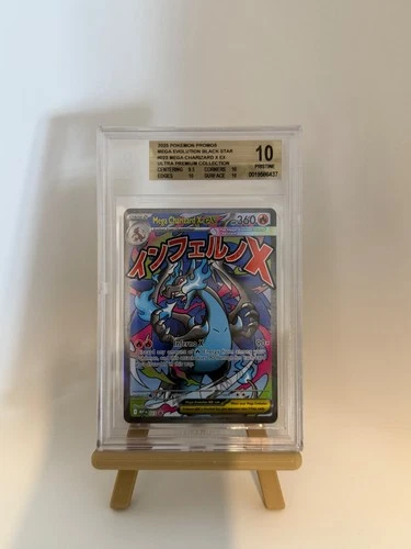 Mega Charizard x EX 023 Mega Evolution Promo BGS Beckett 10 Pristine