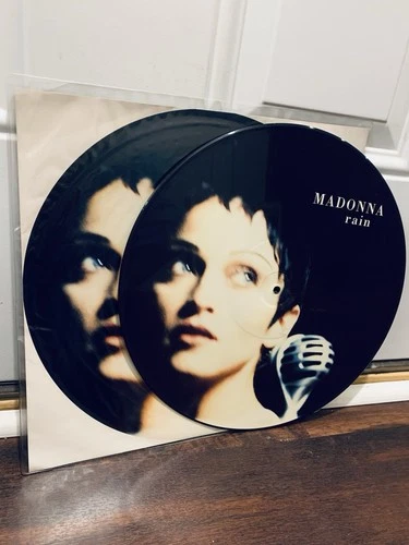MADONNA RAIN Down Up Suite ORIGINAL 1993  PICTURE DISC 12" and Sleeve Maxi Vinyl