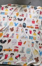 Rare Disney Parks kingdom Of Cute Icons Fleece Throw Blanket Jerrod Maruyama WDW