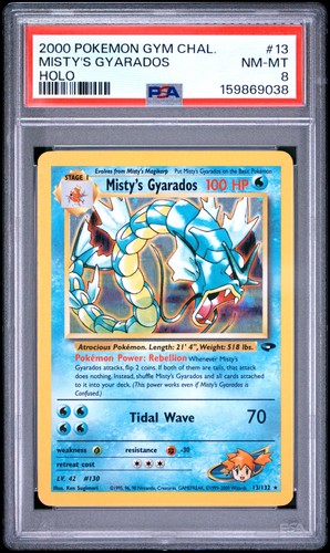 Misty's Gyarados (Unlimited) graded PSA 8 for sale on eBay
