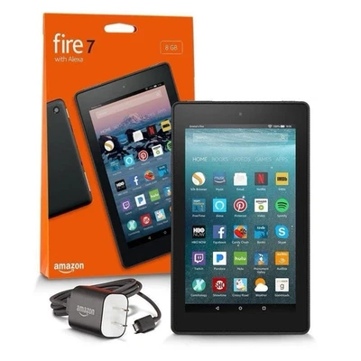 Amazon Kindle Fire 7 Tablet 16GB 9th Generation With Alexa 7" BLACK - NEW SEALED