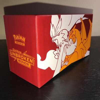 Pokemon Tcg 1x Charizard Reshiram Gx Empty Elite Trainer Box Unbroken Bonds Ebay