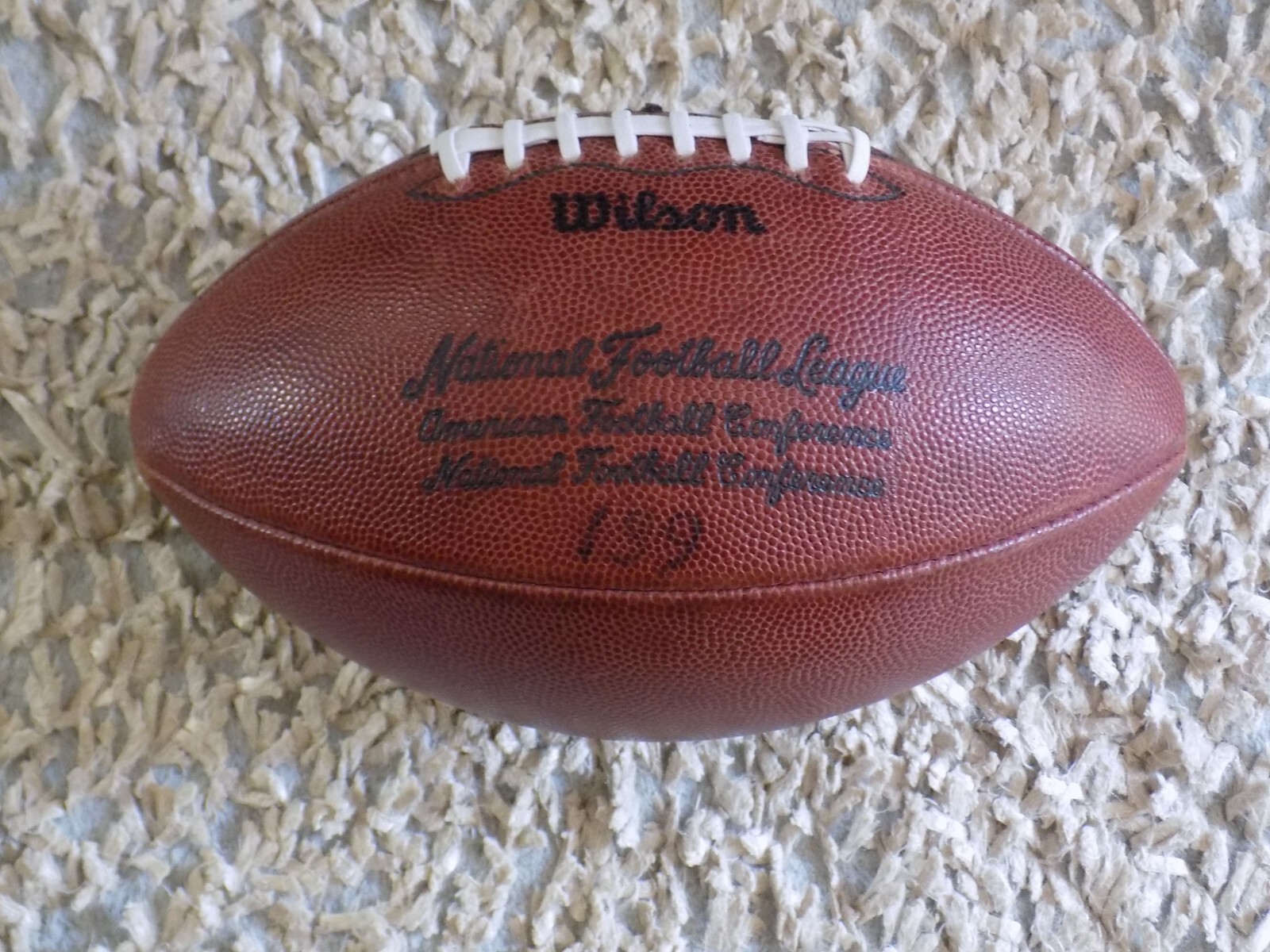 Vintage NFL Wilson Sporting Goods Football 1972 E Code Pete Rozelle New