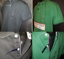 Tommy Hilfiger TH Flex Custom Fit Embroidered Logo Polo Shirt Small Large XL