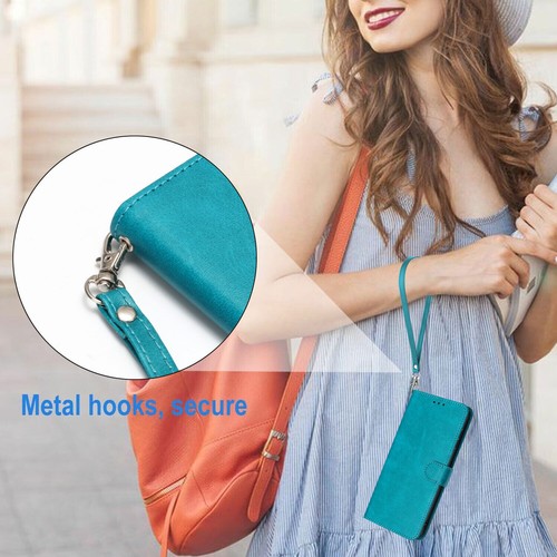 Leather Flip Wallet Phone Case For Motorola G04 G24 G04S G34 G45 G85 S50 Neo E14 - Picture 12 of 18