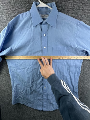 VTG Brooks Brothers Makers Button Up Shirt Long Sleeve USA Made 16 34 Cotton Men - Picture 5 of 15