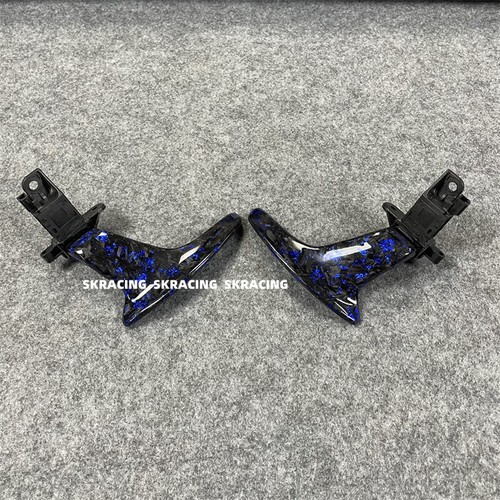 W/Blue Forged Carbon Fiber Steering Wheel Shift Paddle Fits Infiniti Q50 2014-17 - Imagen 14 de 15