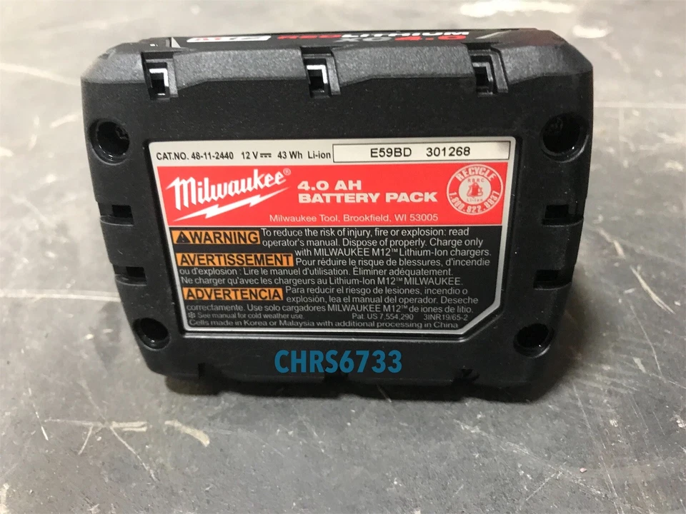 Nuevo Milwaukee 3404-20 M12 12v COMBUSTIBLE 1/2" Taladro percutor sin escobillas 4.0 Batería A Foto 4 de 4