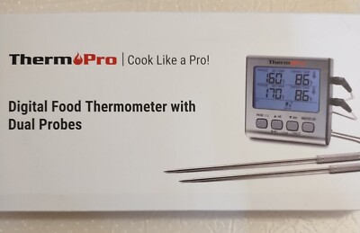 ThermoPro TP17  Digital Meat And Food Thermometer with Dual Probes and Timer New