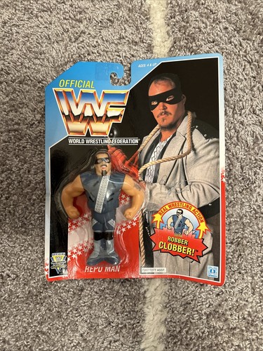 WWF HASBRO MOC MINT ON CARD REPO MAN SERIES 6 FREE...