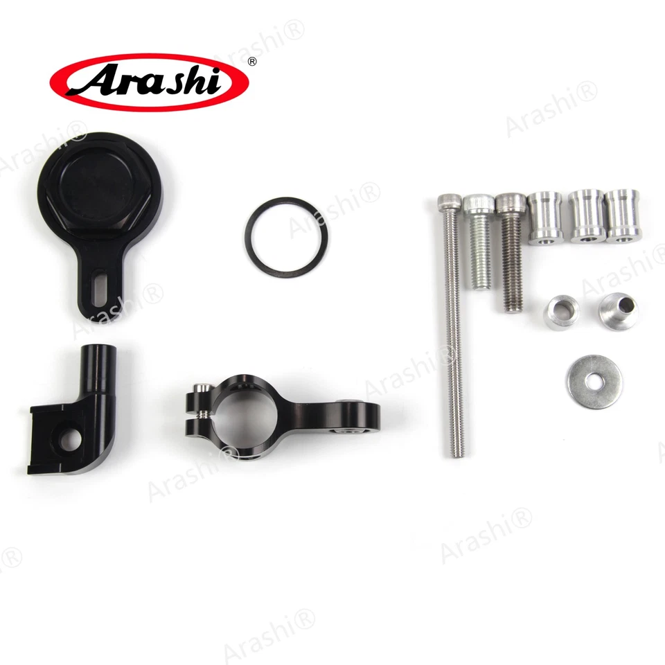 Ajuste para Yamaha YZF R1 1999 2000 2001 Amortiguador de dirección estabilizador + Juego de soportes Foto 3 de 4