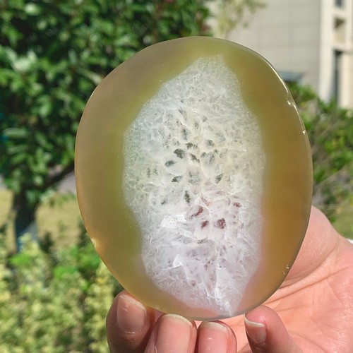 72G Natural and Beautiful Agate Geode Druzy Slice Extra Large Gemstone - Picture 2 of 24