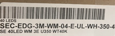 CREE Edge Lighting SEC-EDG-3M-WM-04-E-UL-WH-350-40k