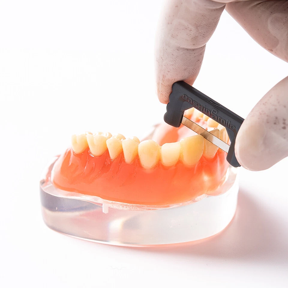 Kits de reducción interproximal de ortodoncia de 20 tiras de sierra dental IPR 0,1 MM THK Foto 3 de 4