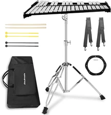 32 Notes Glockenspiel Bell Kit Professional Xylophone for Adult Beginner Student
