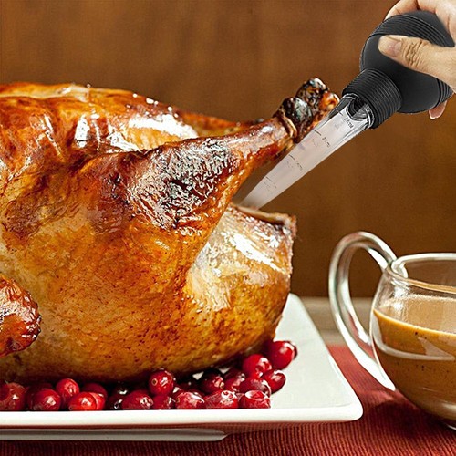 Turkey Baster Chicken Baster BBQ Oil Pipe Fresh Food Syringe Suck Pump AT - Picture 7 of 21