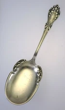 Antique Mechanics Sterling Co Serving Spoon Jermyn Pattern 44gr Monogrammed