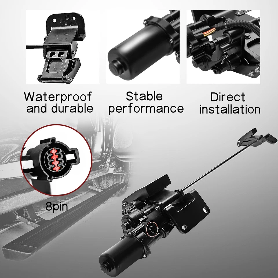 Right Running Board Motor W/ Bracket Assembly For Ford Expedition Lincoln 131"WB - Imagem 4 de 4