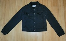 Old Navy Kids sz XL 14 Black Wash Denim Jacket with Stretch NWOT