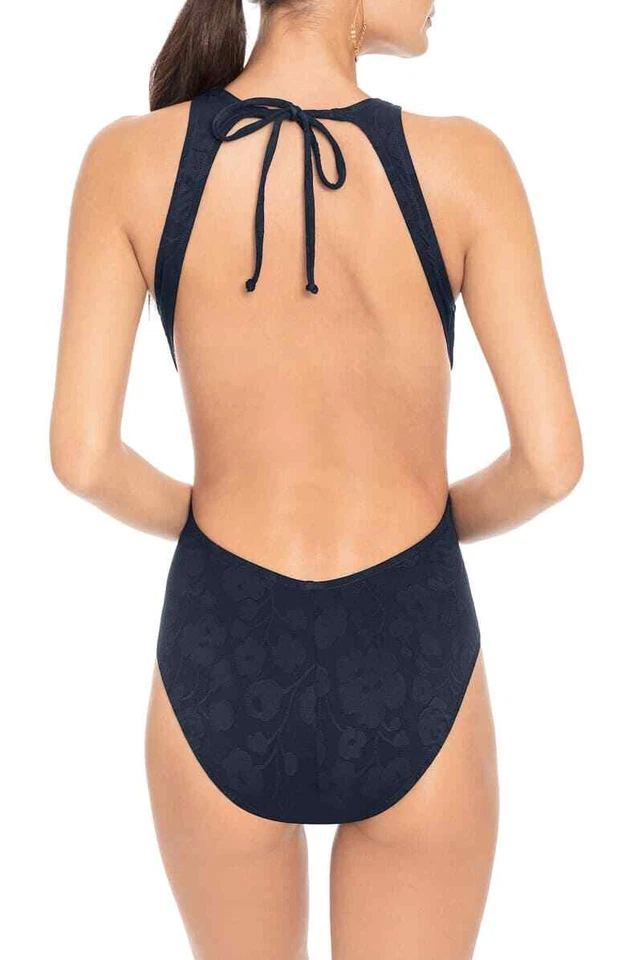 Traje de baño Ana cuello alto de una pieza azul marino traje de baño ROBIN PICCONE para mujer talla 6 $138 Foto 2 de 2