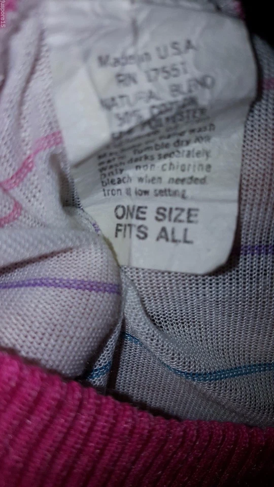 Womens Sleepshirt Shirt Size S M L XL Small Medium One Size Multicolor Striped  - Image 2 of 3