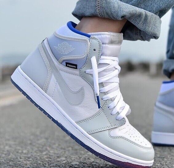 Air Jordan 1 Retro High Zoom White “Racer Blue” - Men's Size Air Jordan 1 Retro High Zoom White “Racer Blue” - Men's Size