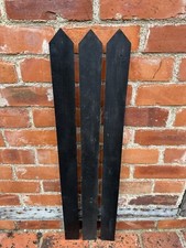 3x Premium Picket Pales Fencing Timber Painted OSMO Black  Pointed 900x67x20mm