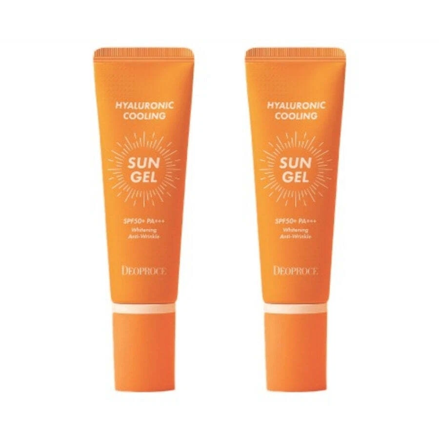 Deoproce Hyaluronic Cooling Sun Gel SPF50+ PA+++ 50ml*2 Stück - KOSTENLOSER V...