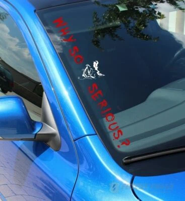 FS56 Why so serious Joker autocollant de pare-brise autocollant film sticker tuning
