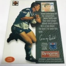 1994 DYNAMIC RUGBY LEAGUE S3 MASTERS CARD CAPTAIN'S CHOICE CARD CC5 JASON SMITH