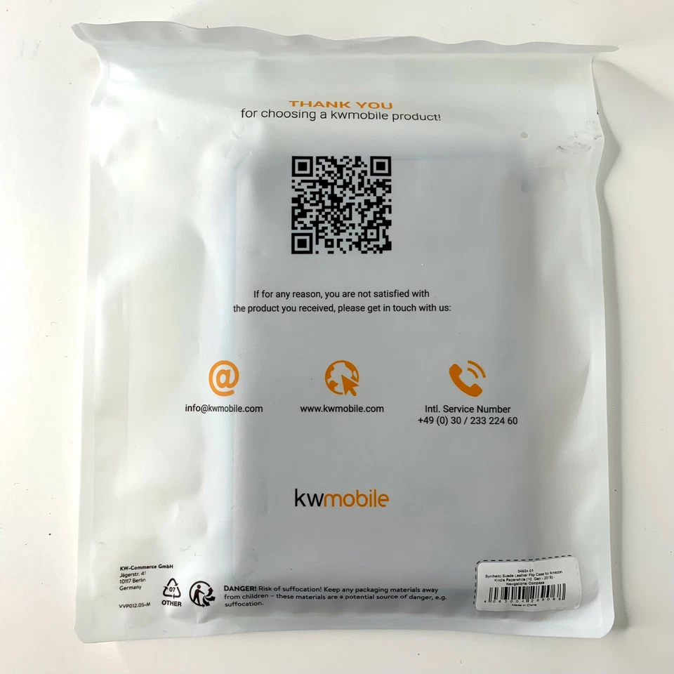 Slim PU Leather Case Cover for Amazon Kindle Paperwhite 10 Gen Kwmobile 2018 - Image 2 of 4