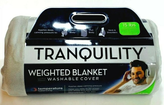 Tranquility Weighted Blanket 15 Lbs Temperature Balancing Washable