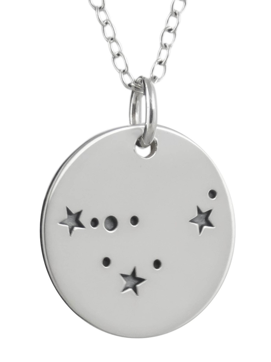 Capricorn Necklace 925 Sterling Silver Stars Charm Zodiac