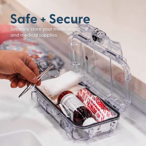 Evergreen 56 Medication Lock Box - Childproof, Empty Lockable Medicine Box - Picture 7 of 25
