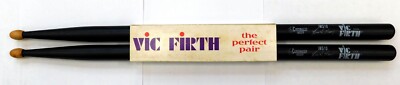 Vic Firth IMS10 CORPSMASTER INDOOR Brian Mason Black Wood Tip Drumsticks - 1 Pr