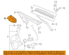 Used Windshield Wiper Motor fits: 2011 Lexus ES350  Grade A