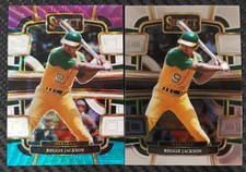2024 Panini Select Reggie Jackson Tri-Color Prizm+Base LEGEND ATHLETICS #80