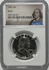 1960 NGC PF67 Proof Ben Franklin Half Dollar 50c 90% Silver Portrait