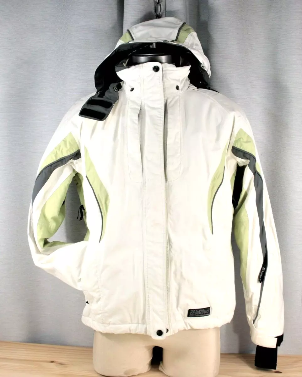 KILLTEC Tech-Line Level 3 SKI Snowboard JACKET Women's 10 / 40 White /  green EXC | eBay