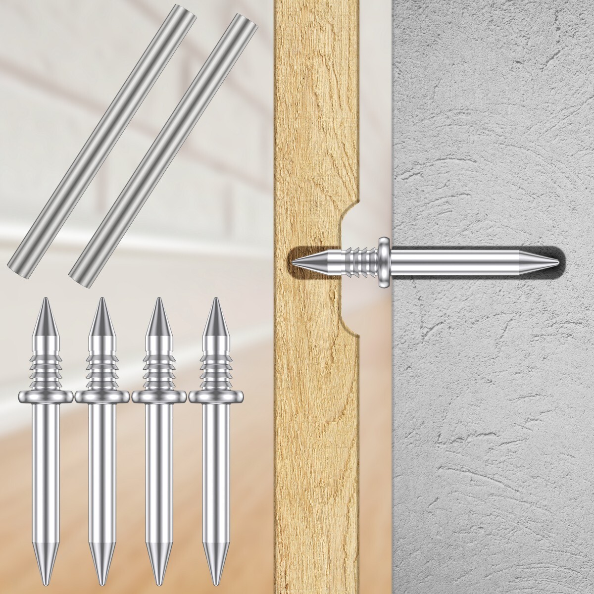 DoubleHead Skirting Thread Seamless Nail Skirting Board Line Without