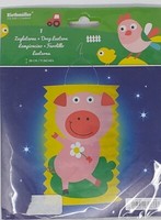 9901282 Laterne St. Martin Bauernhof Schweinchen Zuglaterne 28 Cm Lampion Party