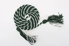 Graduation Honor Cords, 60in Graduation Cords Tassel Ropes, Green/White USA