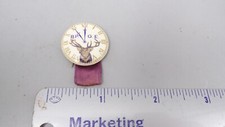 Vintage St. Louis Button Co. B.P.O.E Protective Order Of Elks Ribbon Pin Button