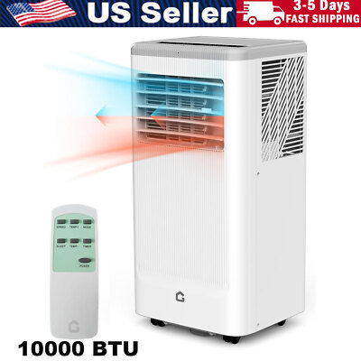 10,000 Btu Portable AC Unit with Heater Air Conditioner With Fan & Dehumidifier