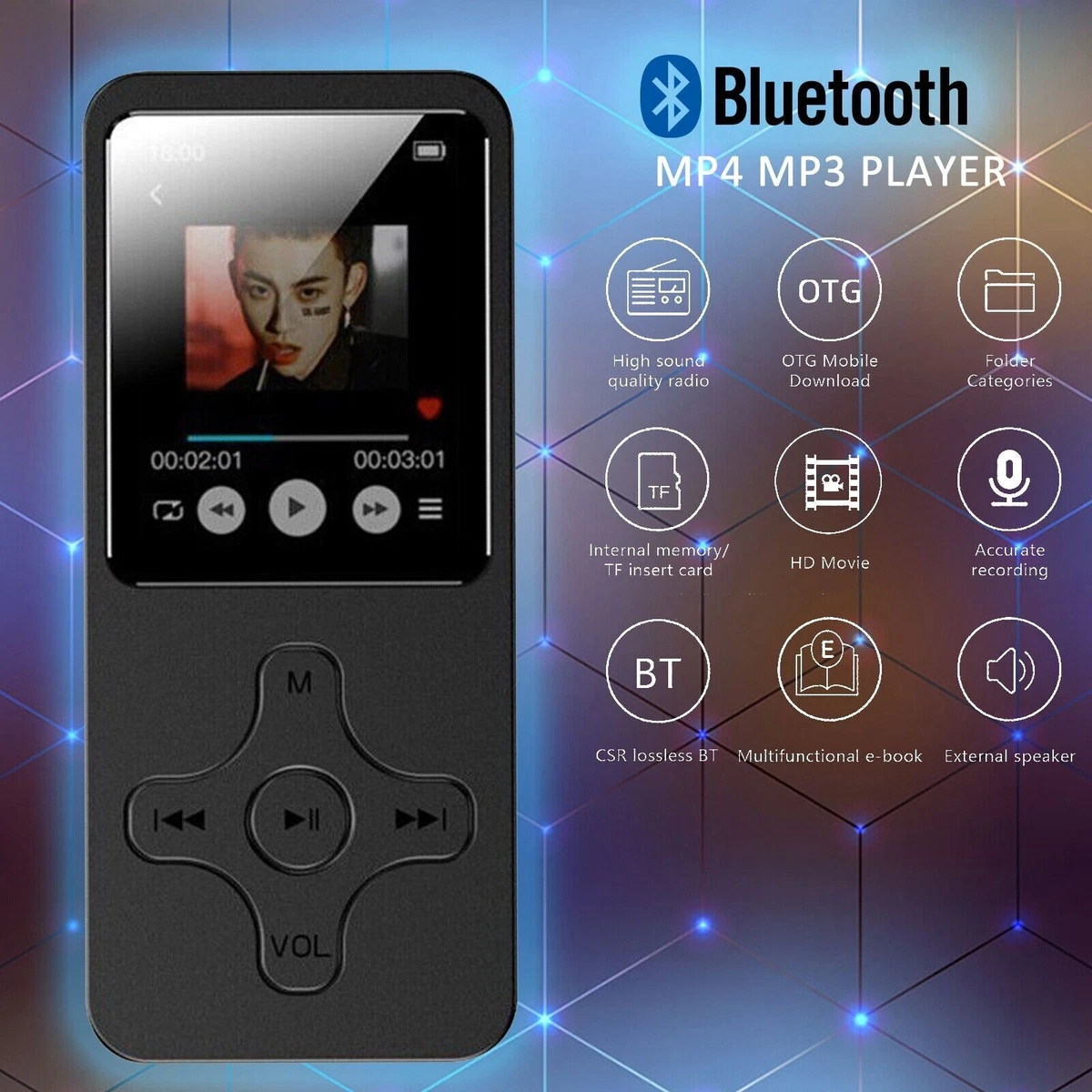 Mp3 player with external speaker 2025